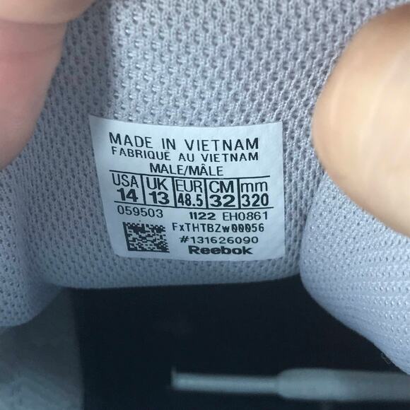 Reebok Walk Ultra 7 DMX Max Walking Shoes Men 14 White Leather Lace Up Low Top - Picture 5 of 8